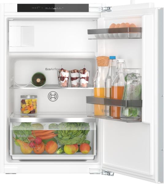 Bosch KIL22VFE0 - Serie 4, Einbau-Kühlschrank mit Gefrierfach, Flachscharnier, Nische 88 cm